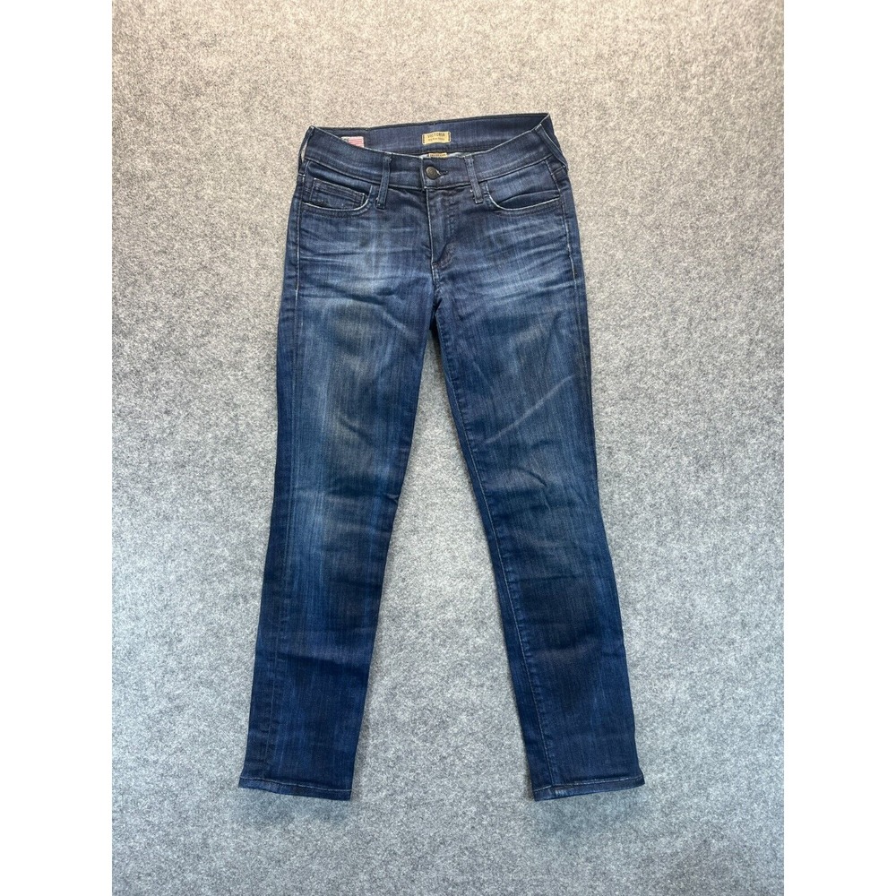 True Religion‎ Jeans Women's 25 Victoria Mid Rise Skinny Dark Blue Denim Jeans